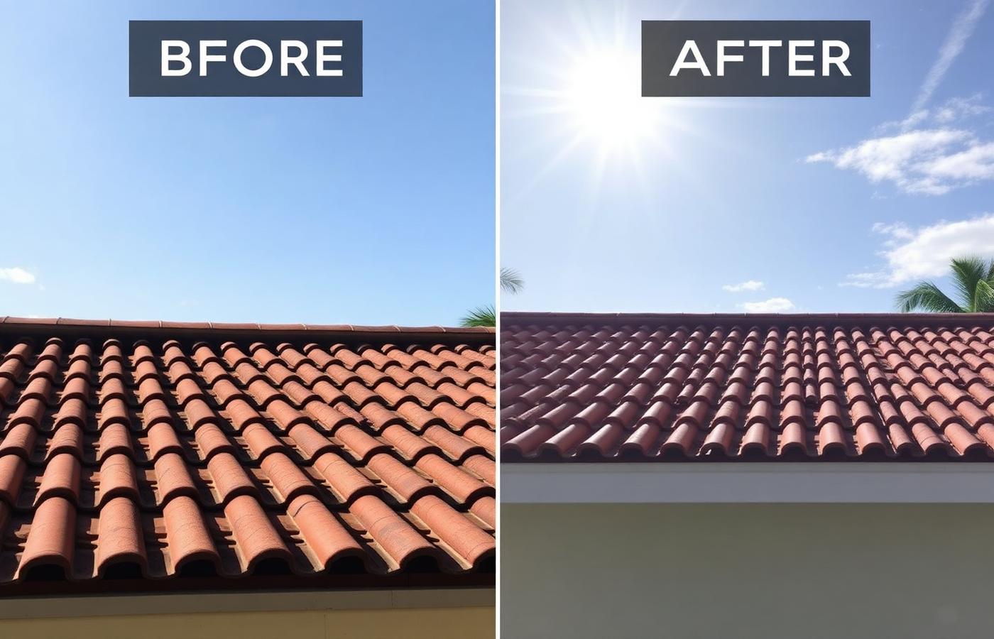 New roofing South Florida — restored tile roof in Coral Gables